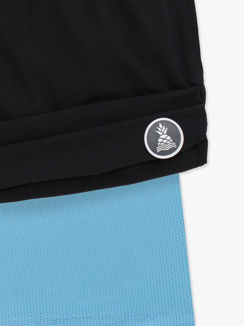 The Capes 4" (Classic Lined Swim Trunk) - blue liner
