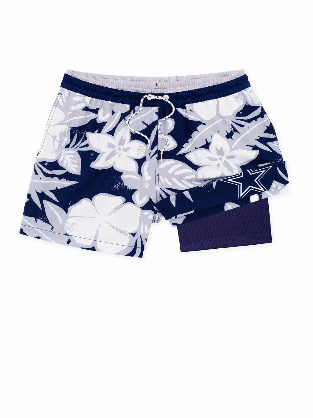 The Cowboys Deep End Zones 5.5" (Classic Lined Swim Trunk)