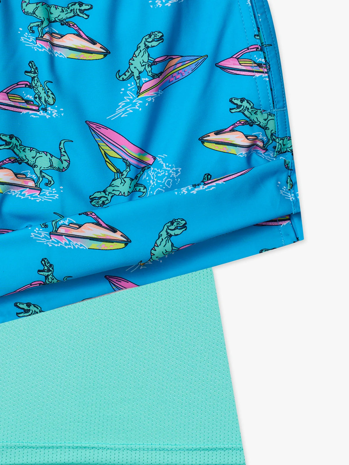 The Fossil Fuels (Boys Lined Swim Trunk)- Blue