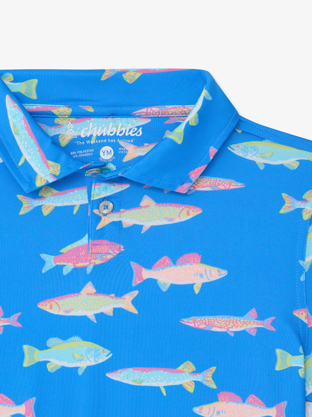 The Get Schooled (Boys Performance Polo)- Blue