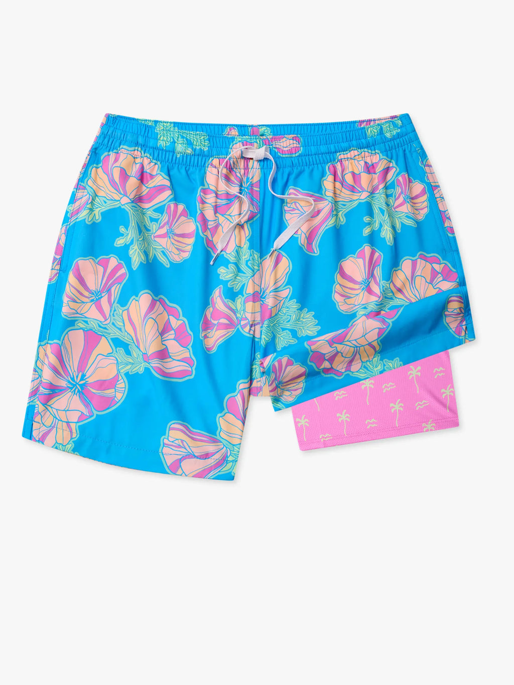 The Great Grand Poppy 5.5" (Classic Lined Swim Trunk)- Blue