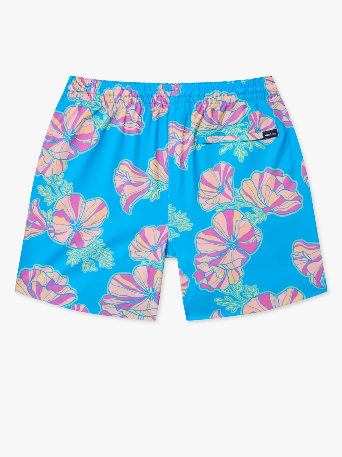 The Great Grand Poppy 5.5" (Classic Lined Swim Trunk)- Blue
