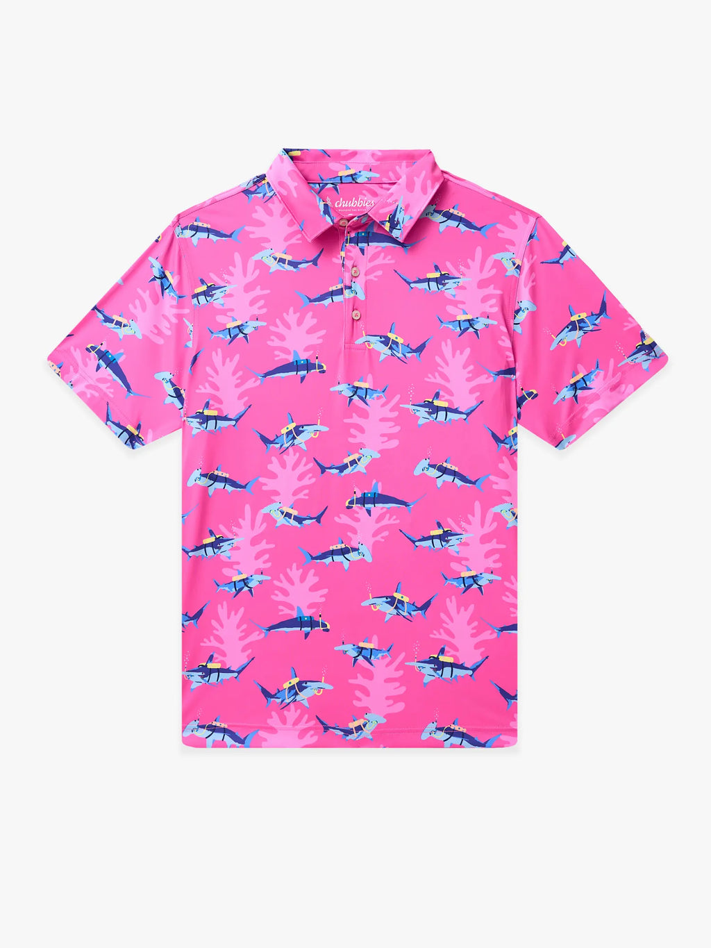 The Great Pink Shark (Performance Polo)