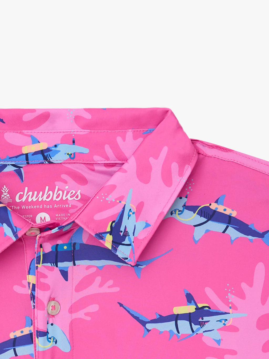 The Great Pink Shark (Performance Polo)