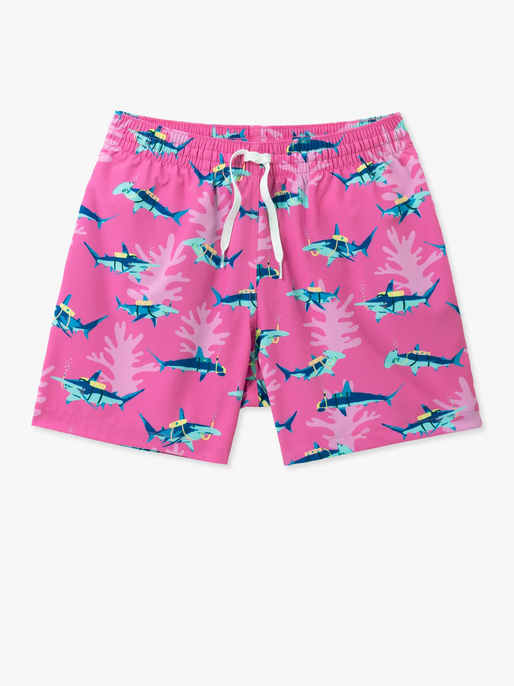 The Great Pink Sharks 5.5" (Classic Swim Trunk)