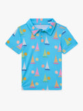 The Lil Come Sail Away (Toddler Performance Polo)- Light Blue