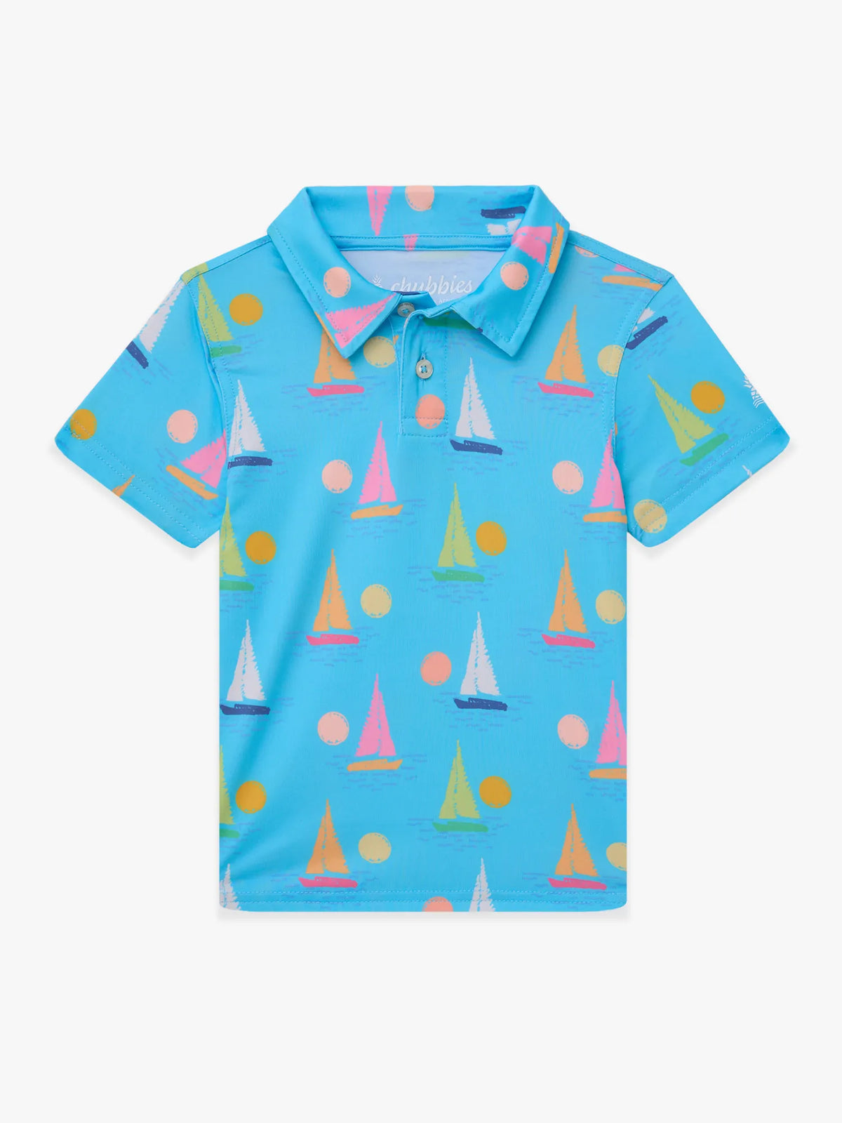 The Lil Come Sail Away (Toddler Performance Polo)- Light Blue