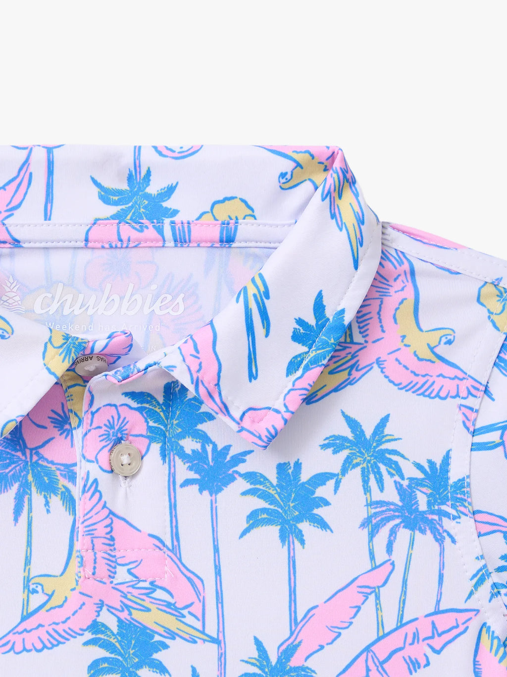 The Lil Flock Party (Toddler Performance Polo)- White