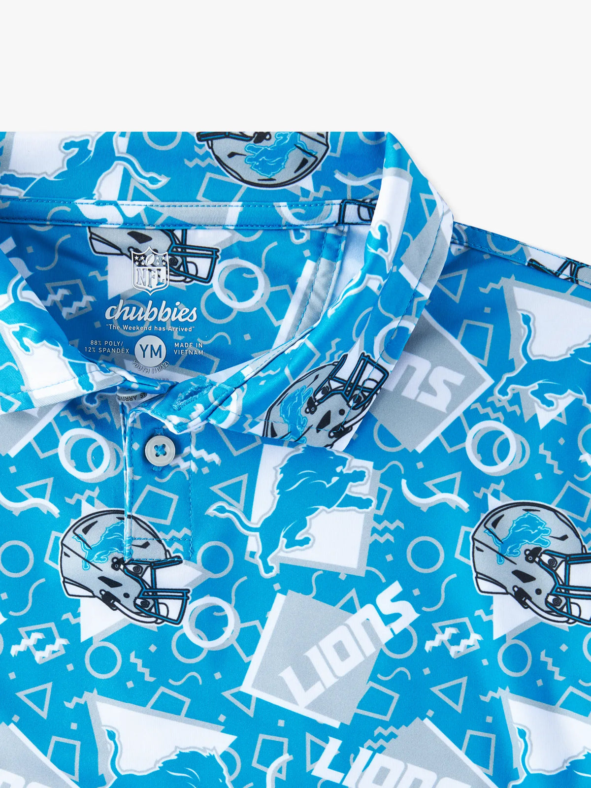 The Lions Game Day Fit (Boys Performance Polo)