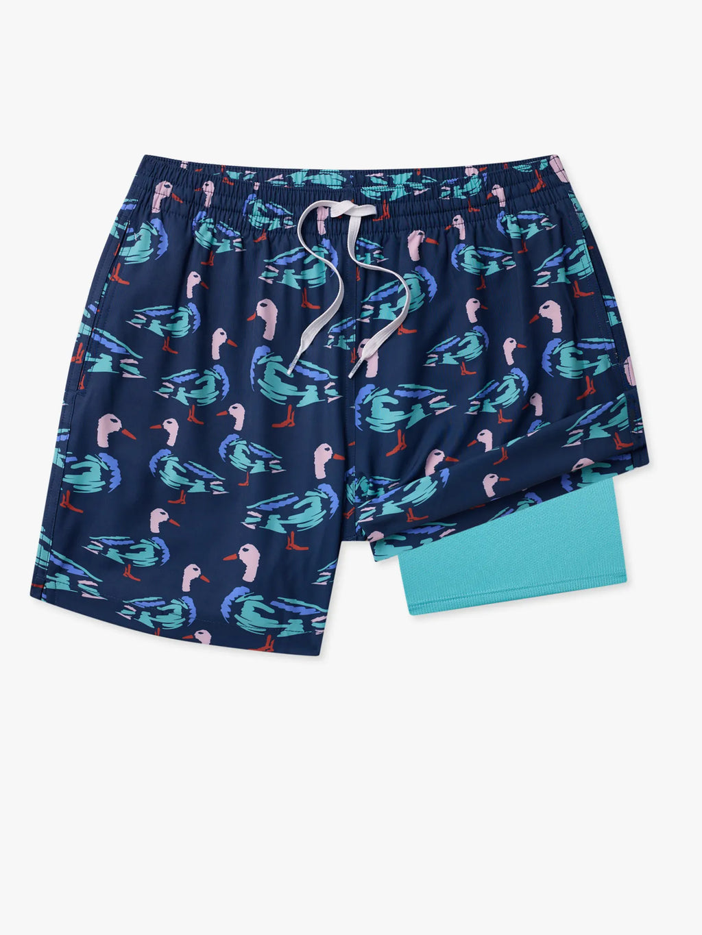 The Mallards are The Moments 5.5" (Classic Lined Swim Trunk)- Green