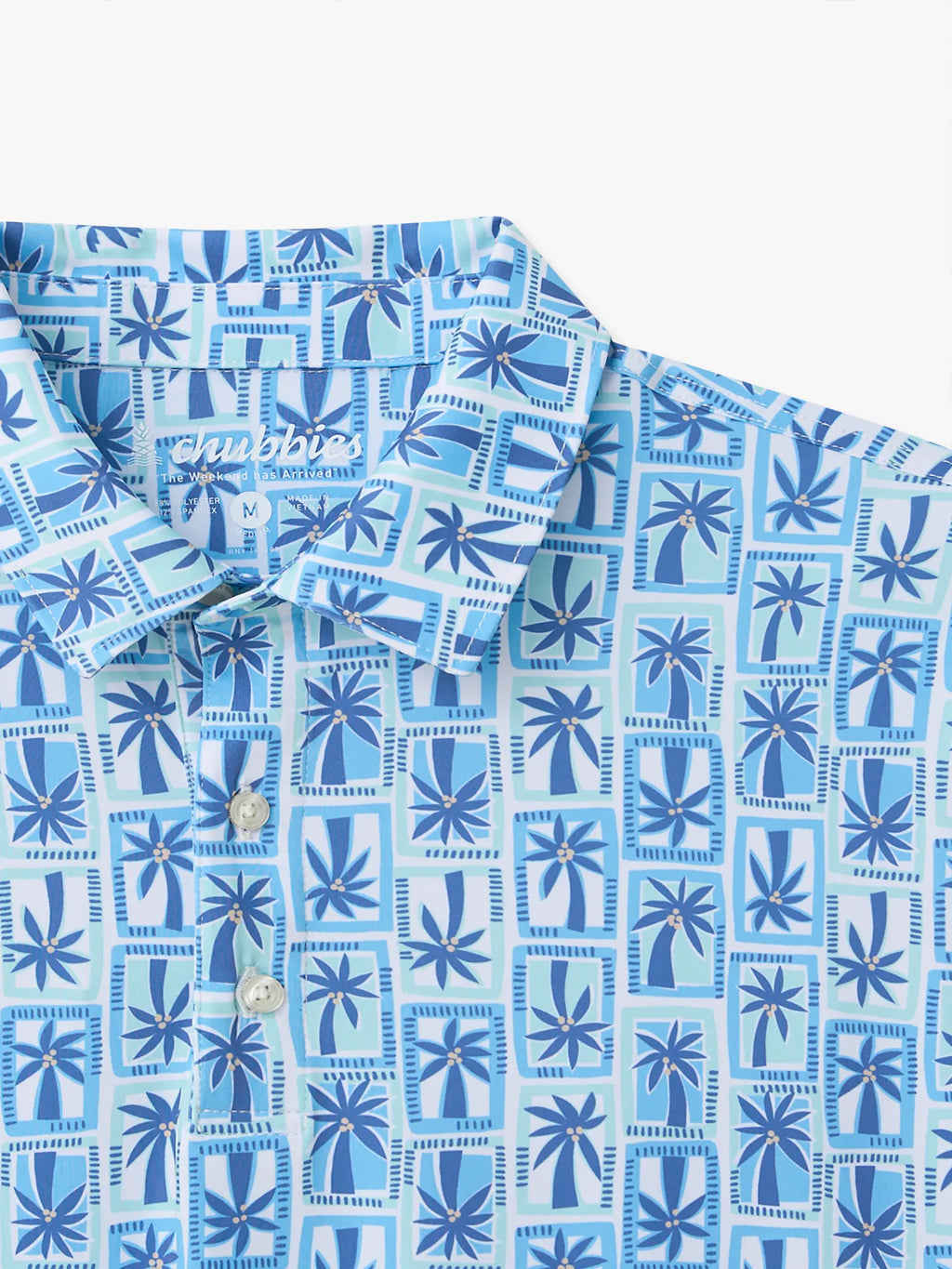 The Miami Mosaic (Performance Polo)- Blue