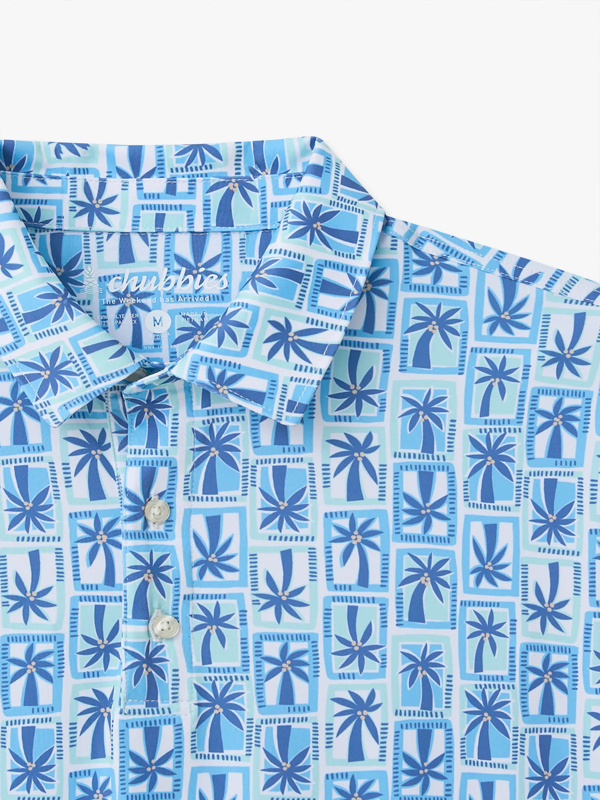 The Miami Mosaic (Performance Polo)- Blue