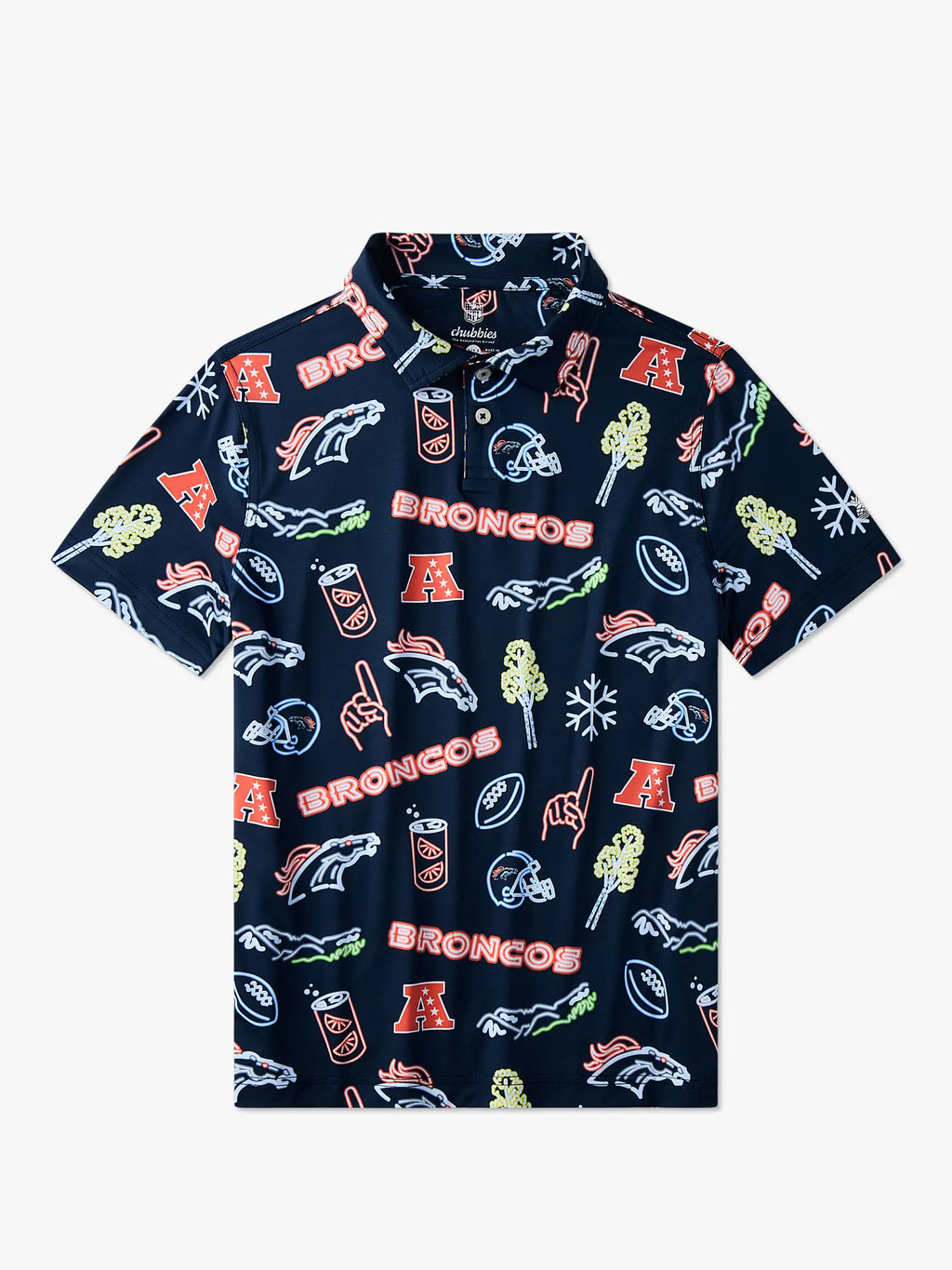 The Neon Broncos (NFL Boys Performance Polo)