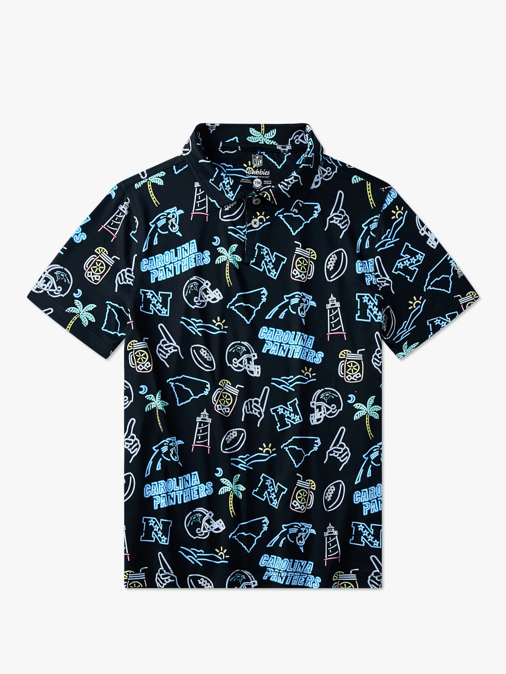 The Neon Panthers (NFL Boys Performance Polo)
