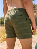 The Olive You Mans 5.5" (Grid Textured Lined Swim)
