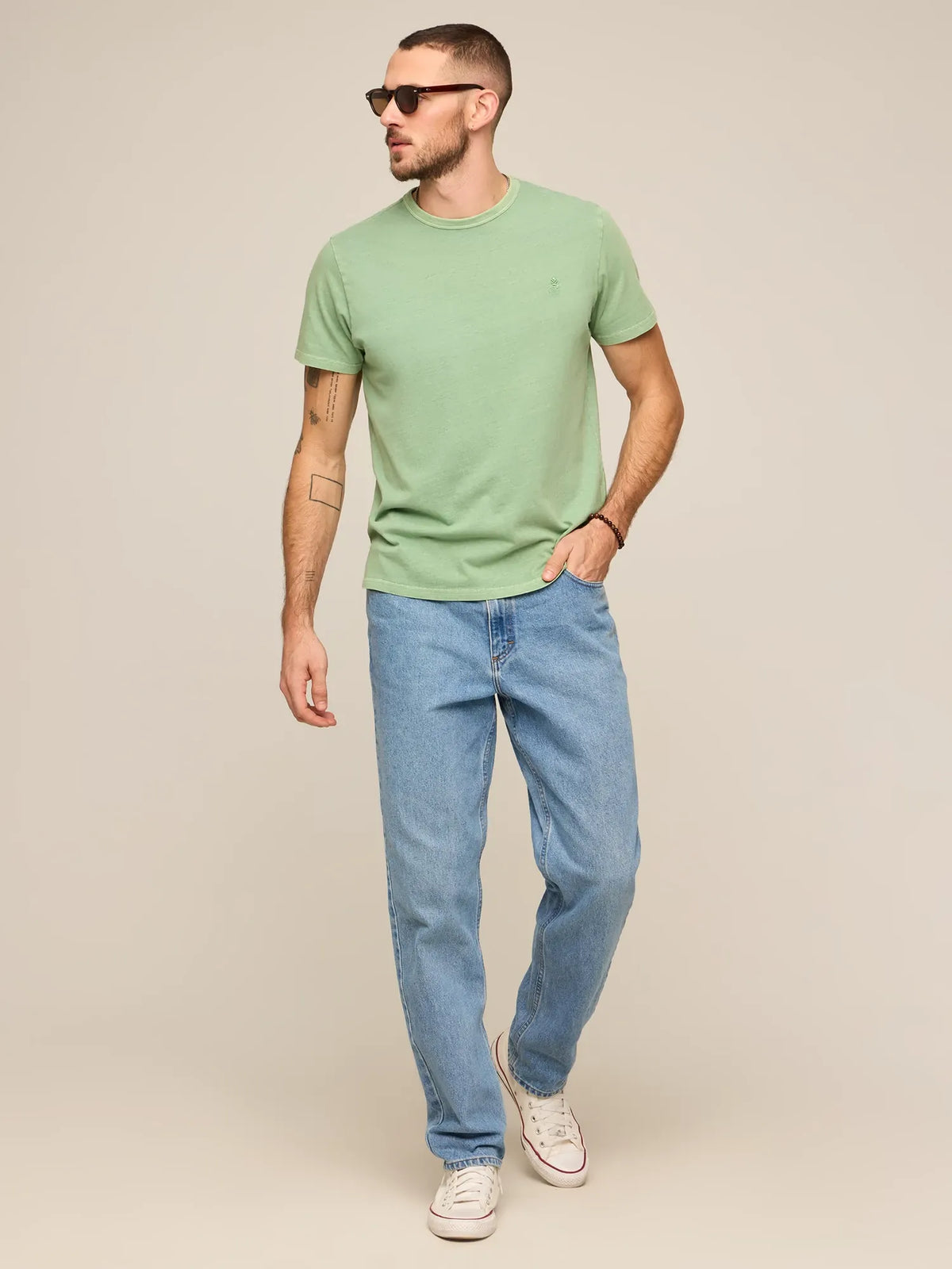 The 24/7, 365 (Essential Non Pocket T-Shirt) - Alcove Green