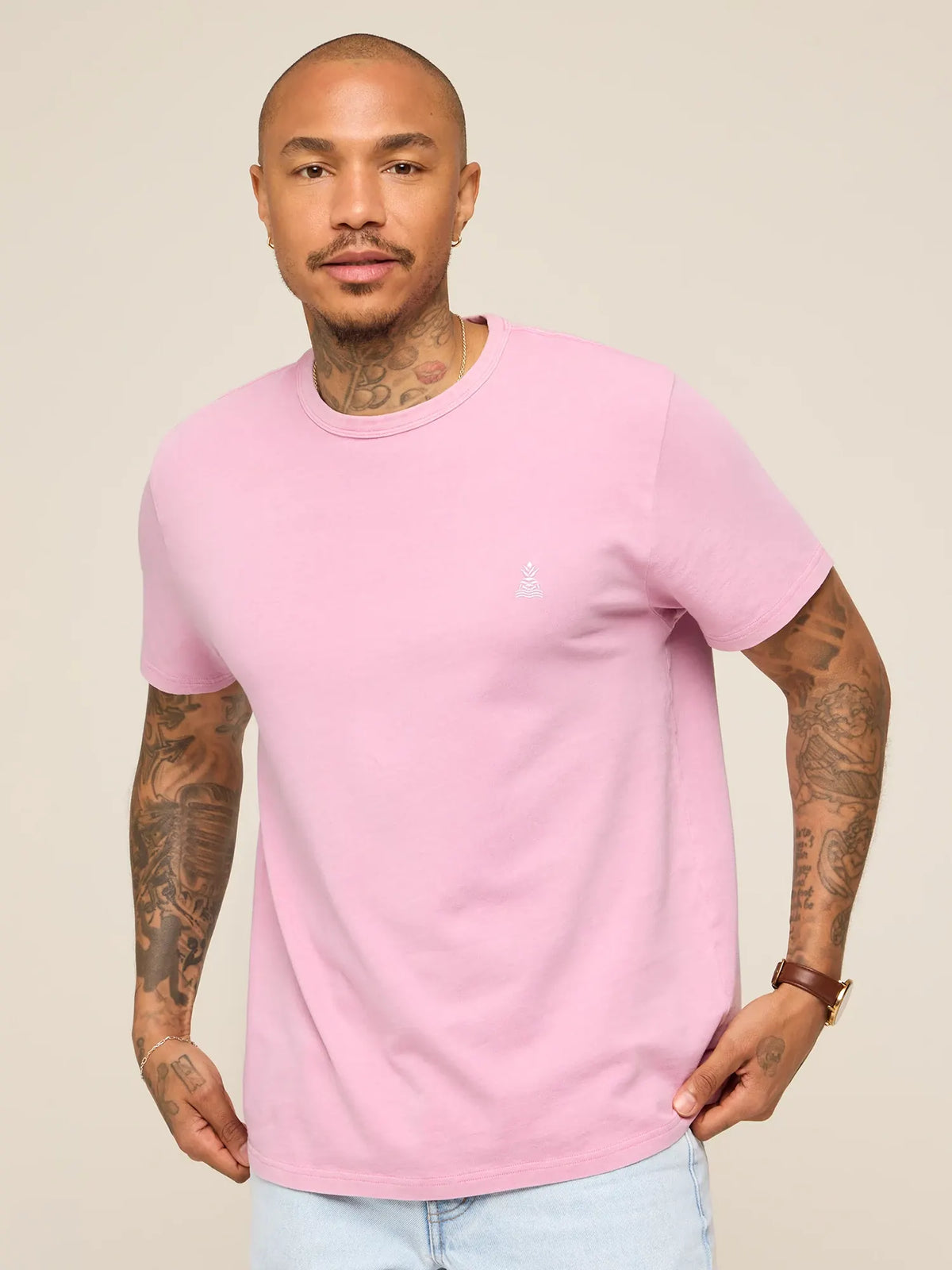 The 24/7, 365 (Essential Non Pocket T-Shirt) - Rose