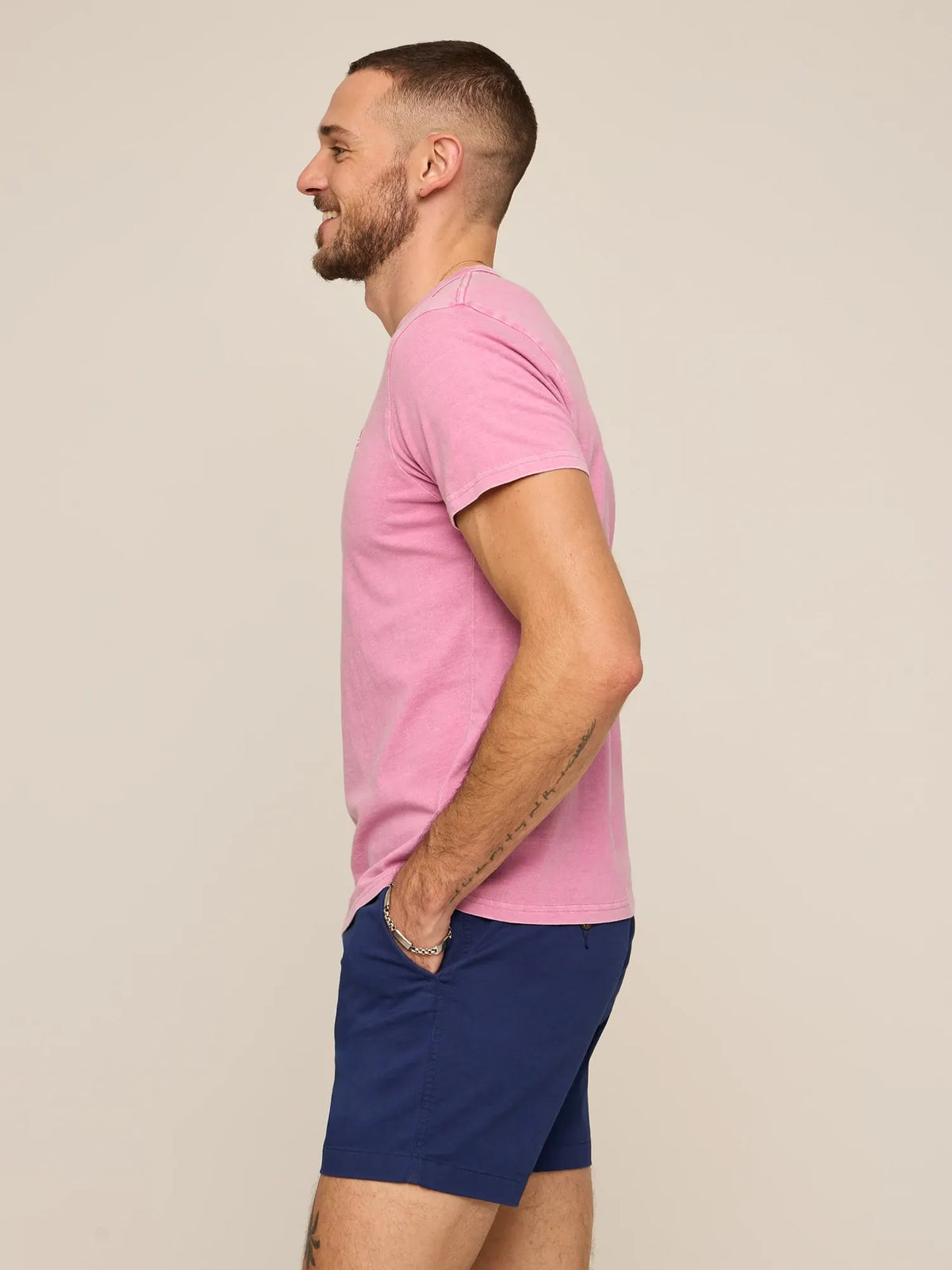 The 24/7, 365 (Essential Non Pocket T-Shirt) - Rustic Blush