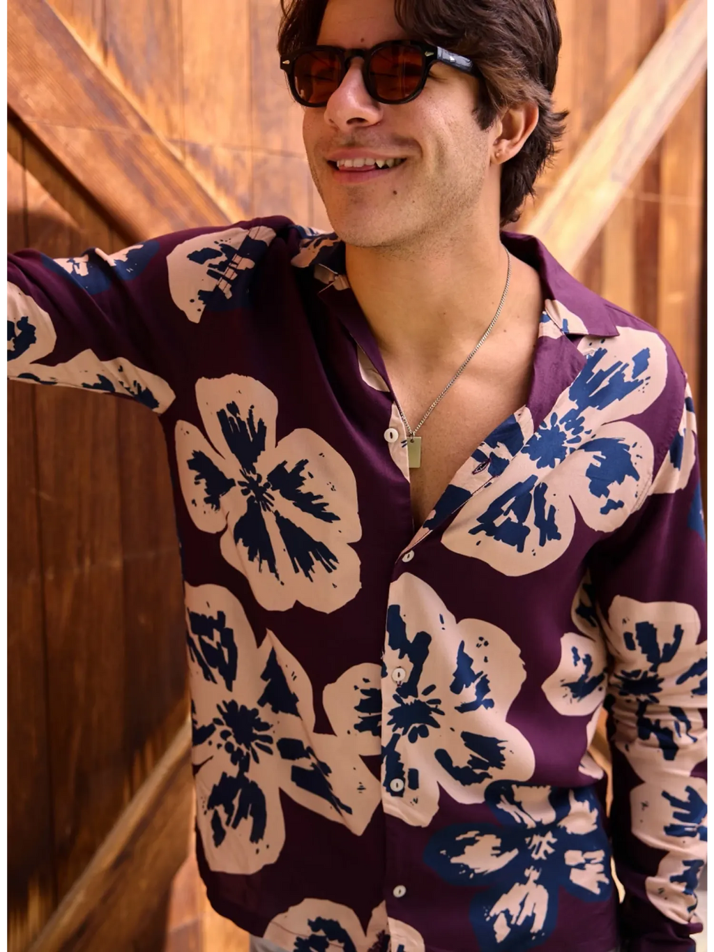 The Berry Botanica (LS Rayon Sunday Shirt)