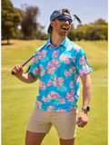 The Great Grand Poppy (Performance Polo)- Blue