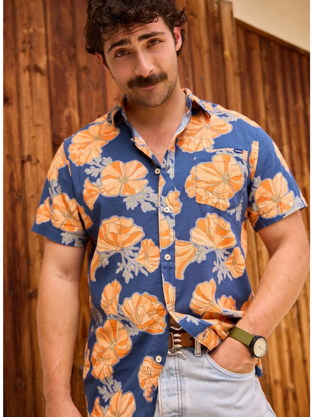 The Great Grand Poppy (Resort Weave Friday Shirt)
