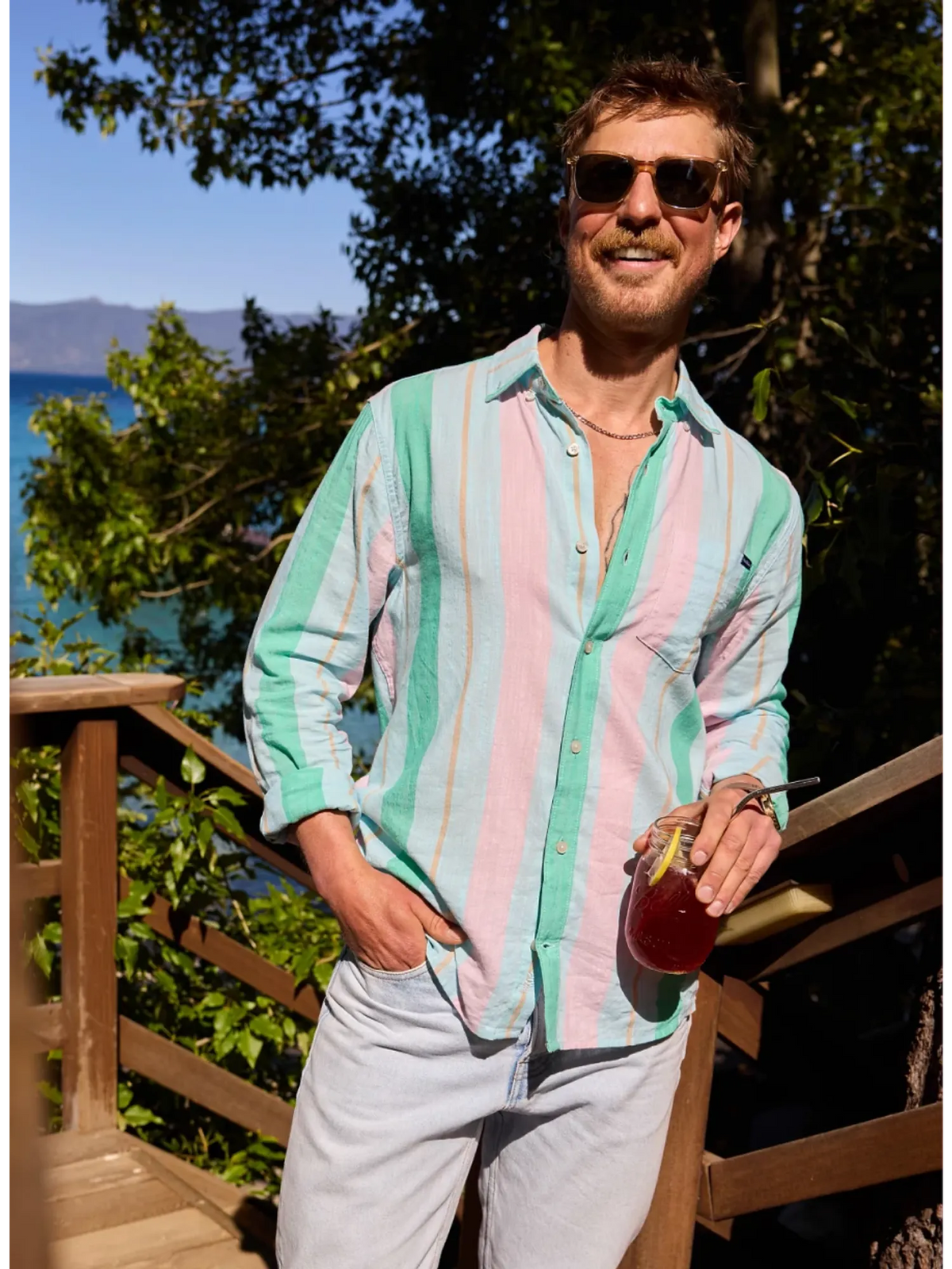 The Seaside-by-Side (LS Resort Weave Friday Shirt)