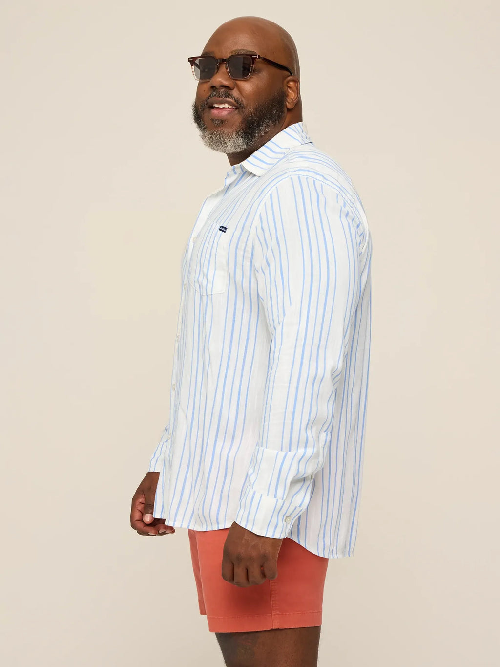 The Barnwood (LS Resort Weave Friday Shirt)- White