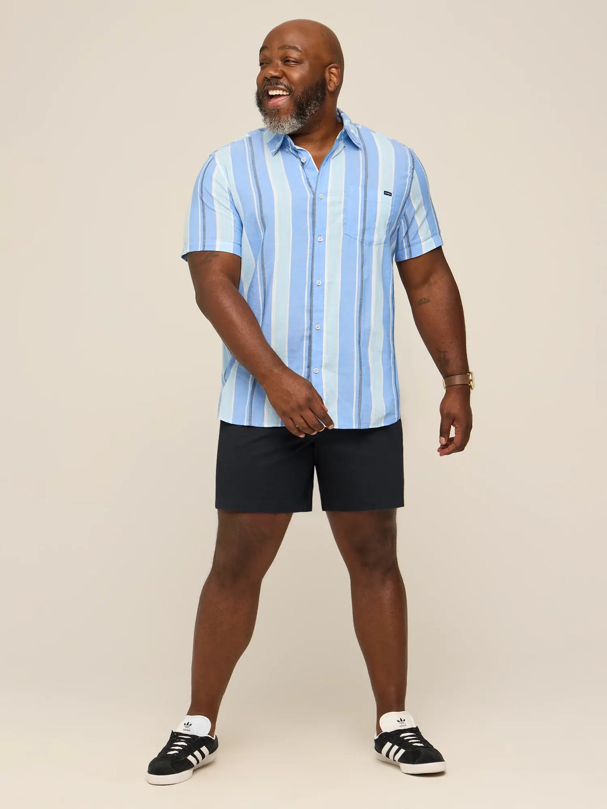 The Barnwood (Resort Weave Friday Shirt)- Blue