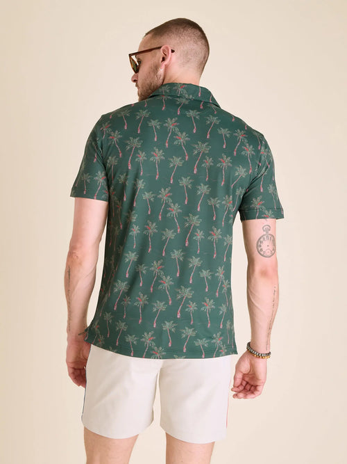 The Brushstroke Palm- Green (Range Polo)