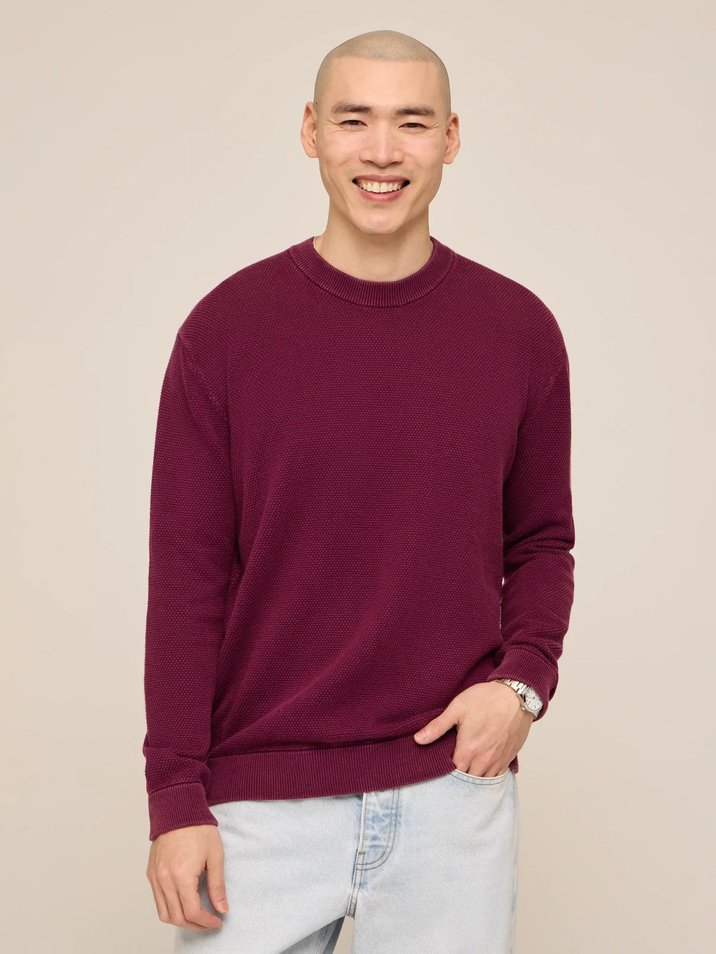 The Burgundy (Close-Knit Crewneck)