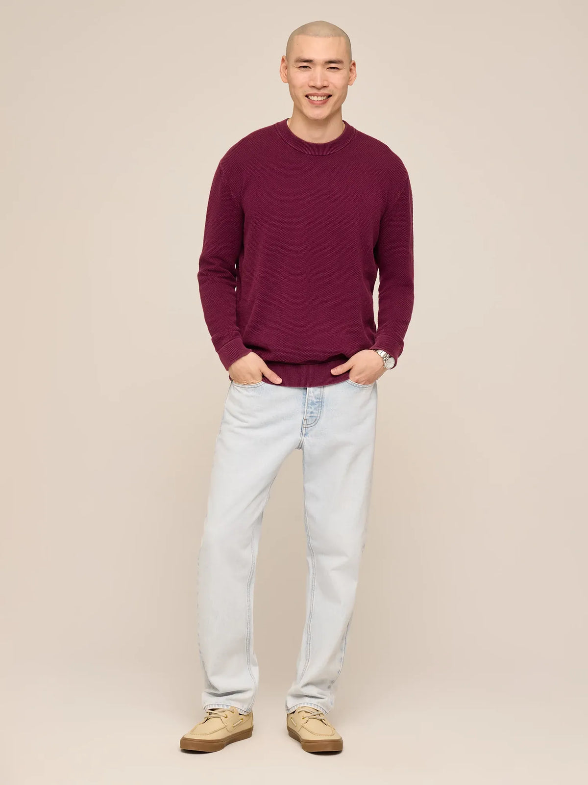 The Burgundy (Close-Knit Crewneck)