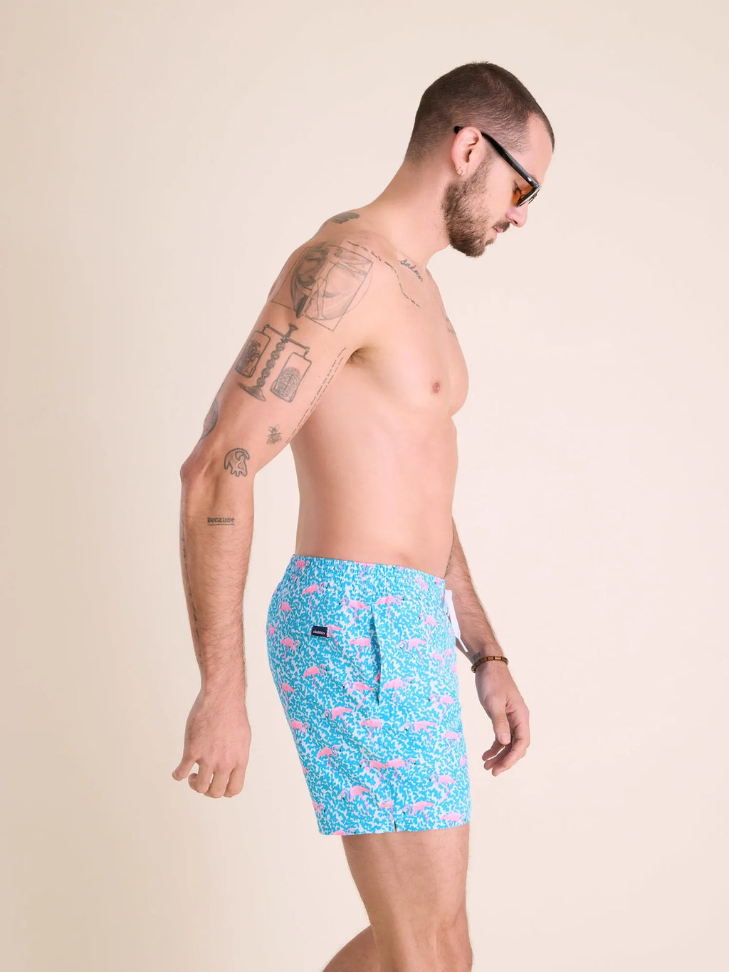 The Domingos Are For Flamingos 5.5" (Classic Swim Trunk)
