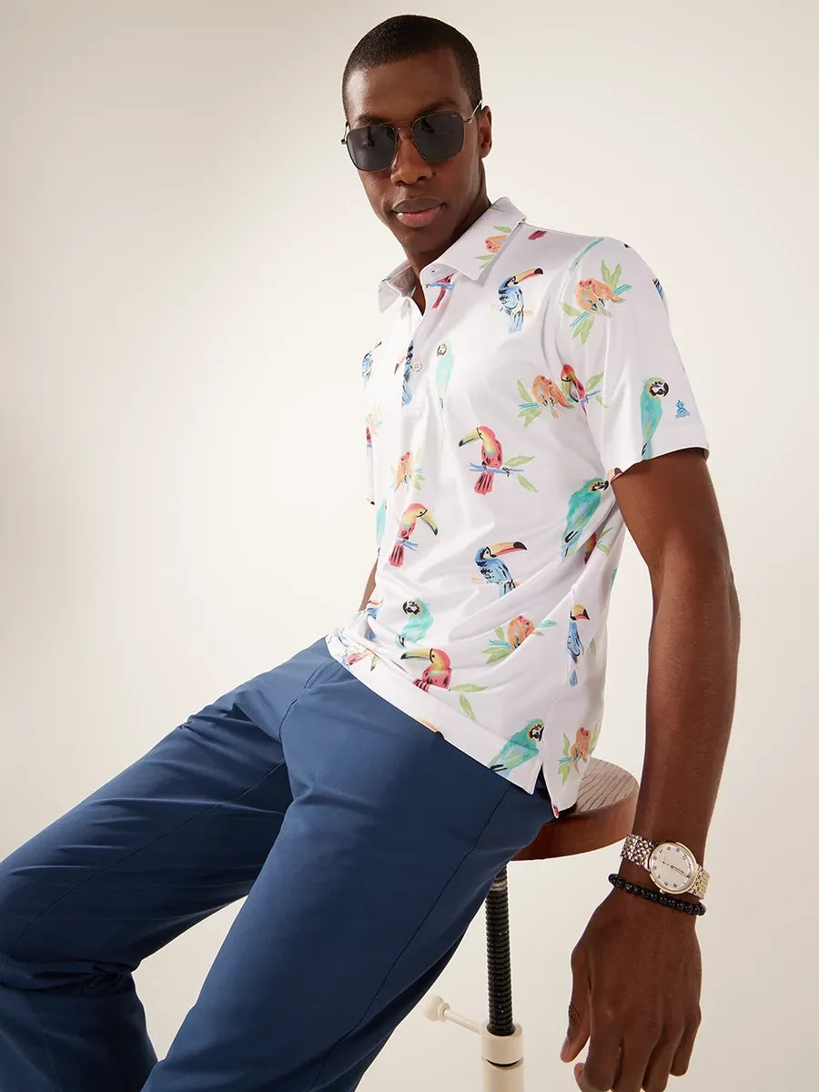 The Dude Where's Macaw (Performance Polo)