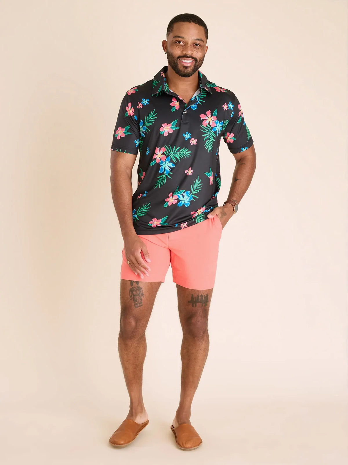 The Electric Flowers (Performance Polo)