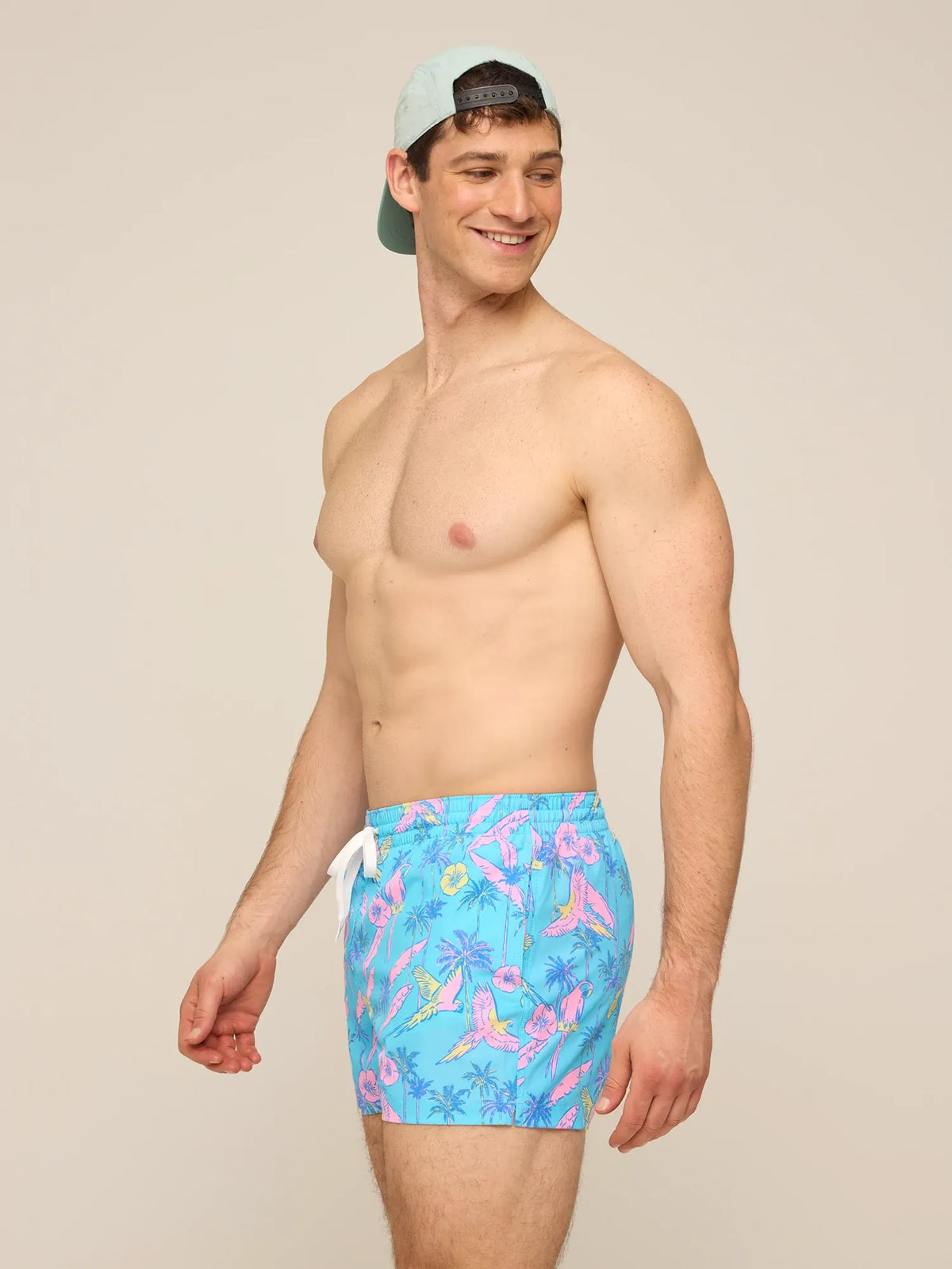 The Flock Parties 4" (Classic Lined Swim Trunk)