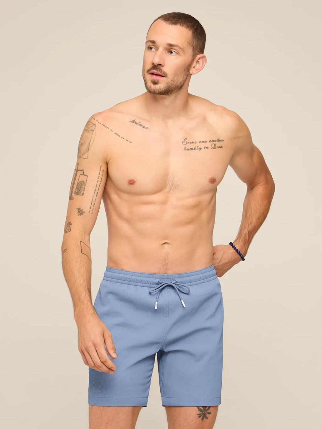 The Frost Grays 7" (Textured Lined Swim)