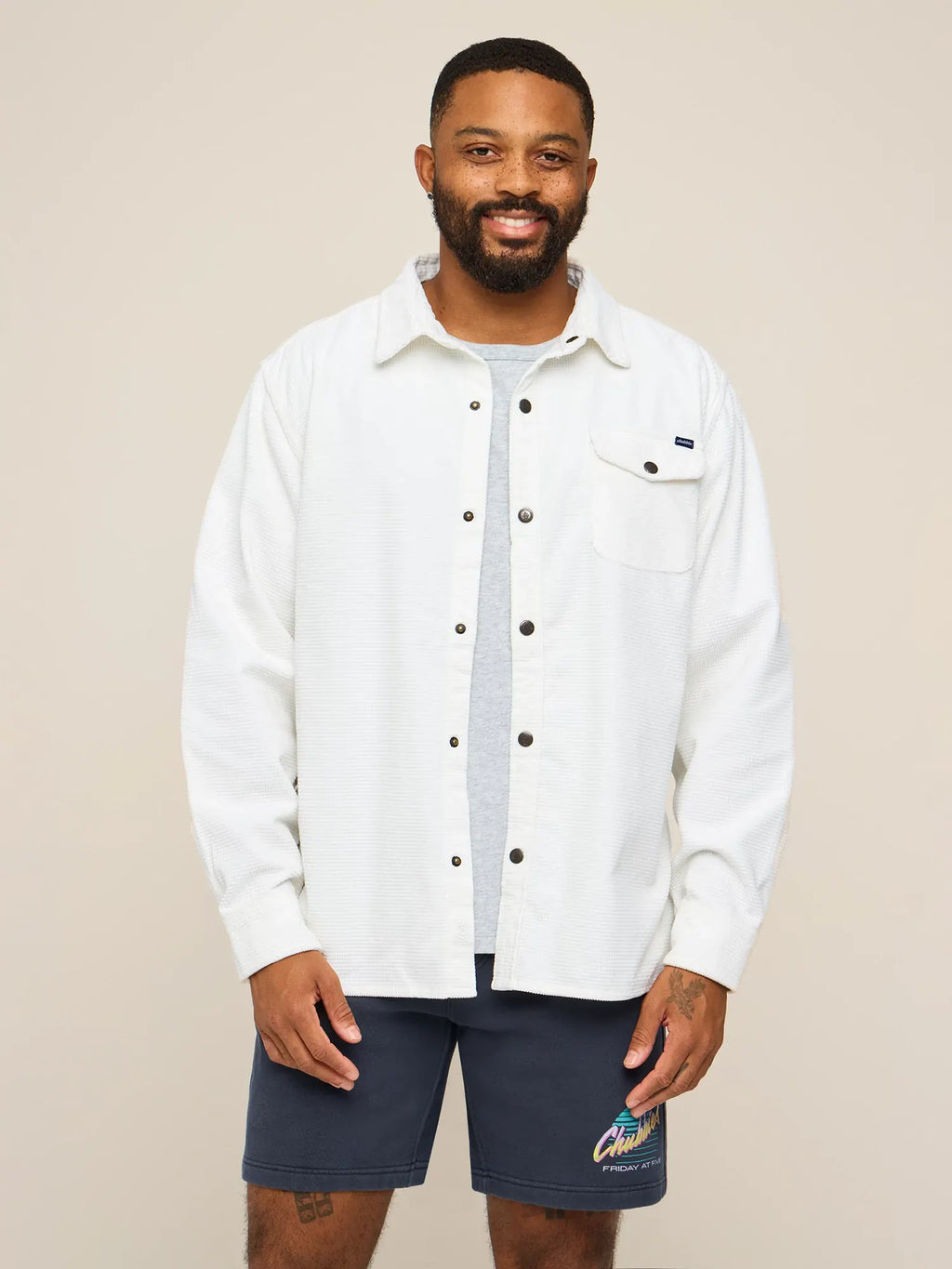 The Glacier (LS Waffle Cord Friday Shirt)