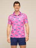 The Great Pink Shark (Performance Polo)