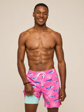 The Great Pink Sharks 7" (Classic Lined Swim Trunk)