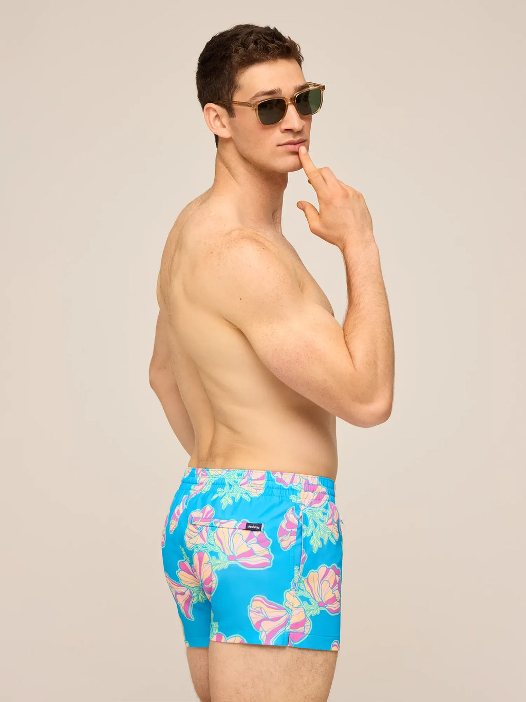 The Great Grand Poppy 2" (Classic Lined Swim Trunk)- Blue