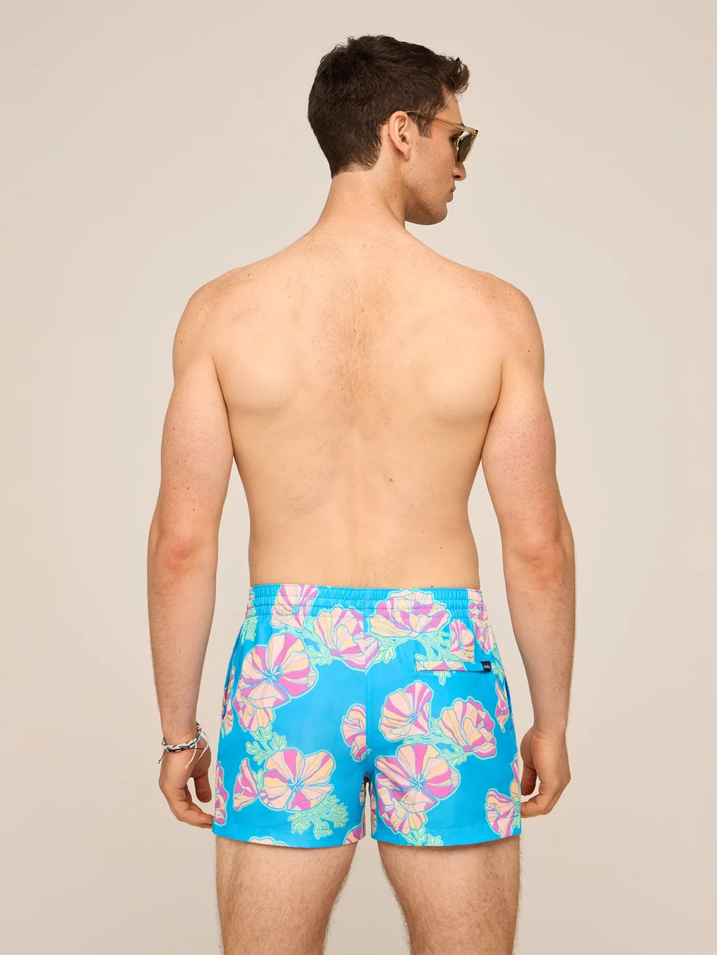 The Great Grand Poppy 4" (Classic Lined Swim Trunk)- Blue