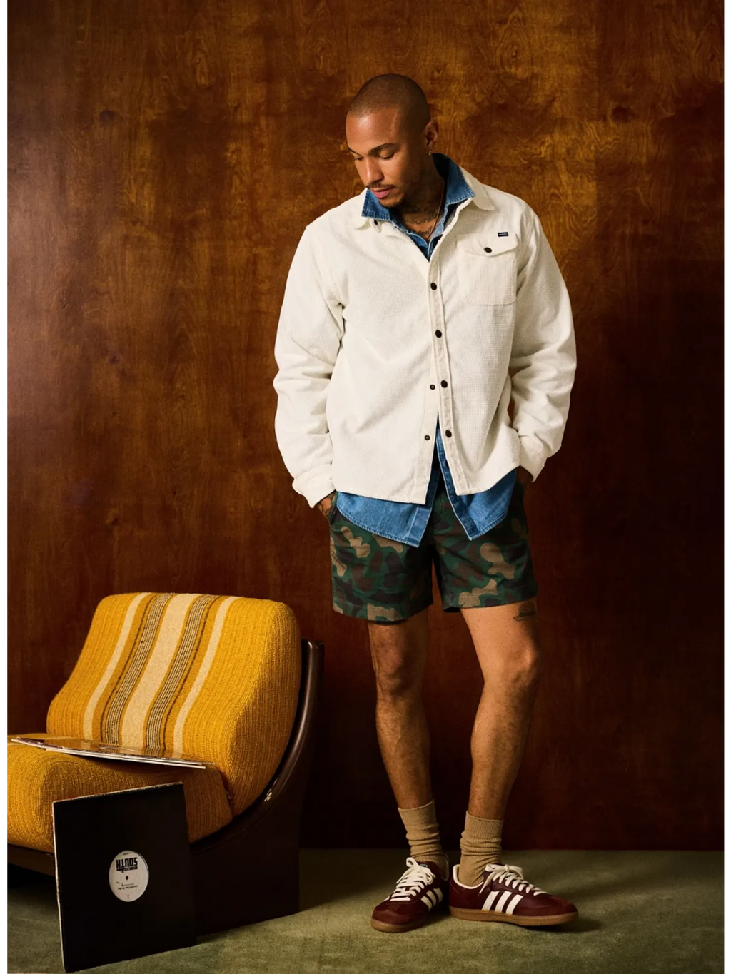 The Glacier (LS Waffle Cord Friday Shirt)