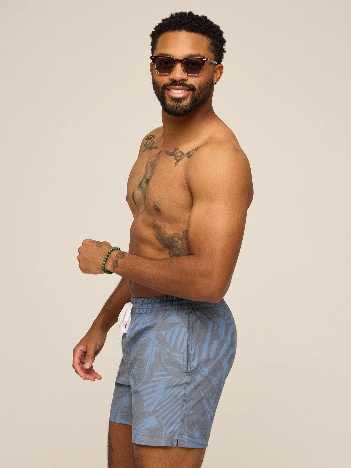 The Indigo Crazies 5.5" (Classic Lined Swim Trunk)