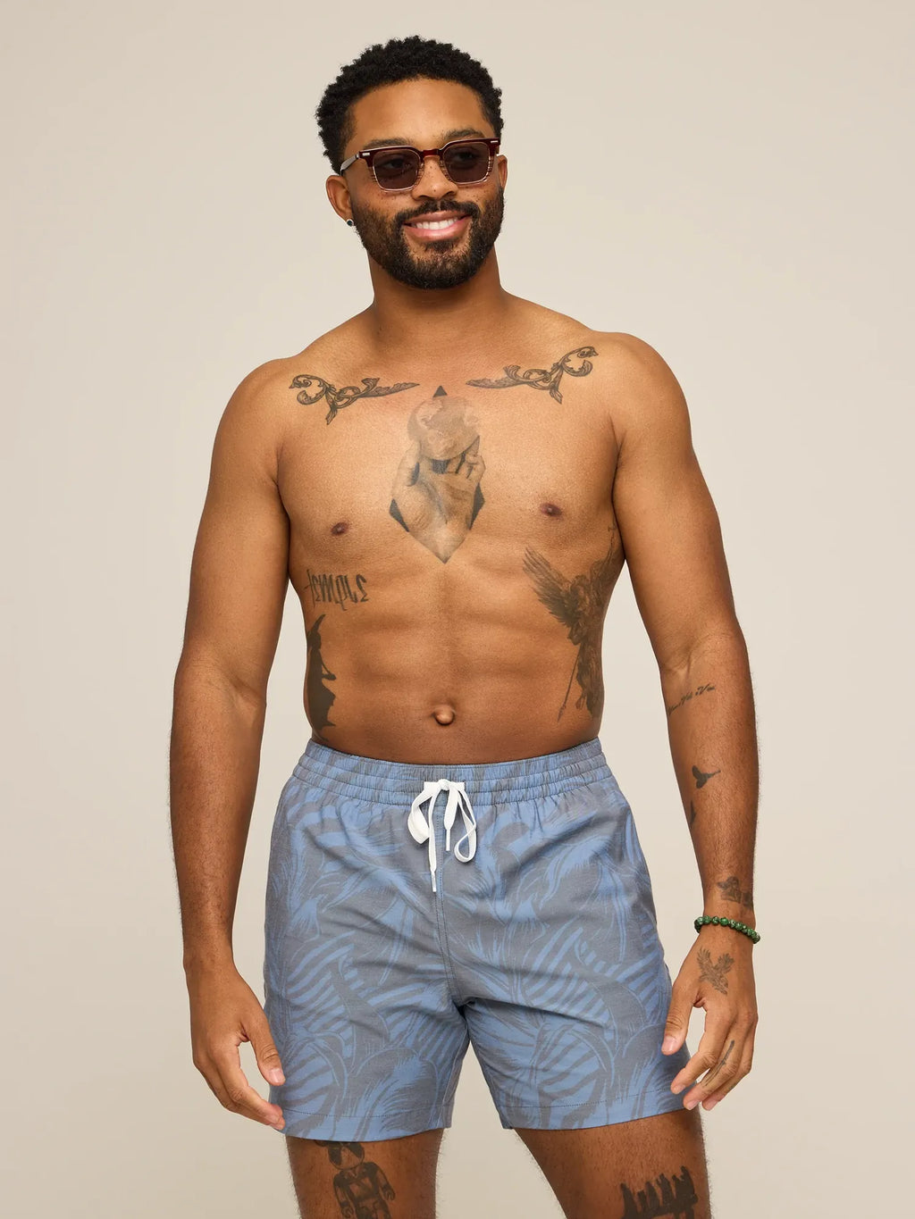 The Indigo Crazies 5.5" (Classic Lined Swim Trunk)