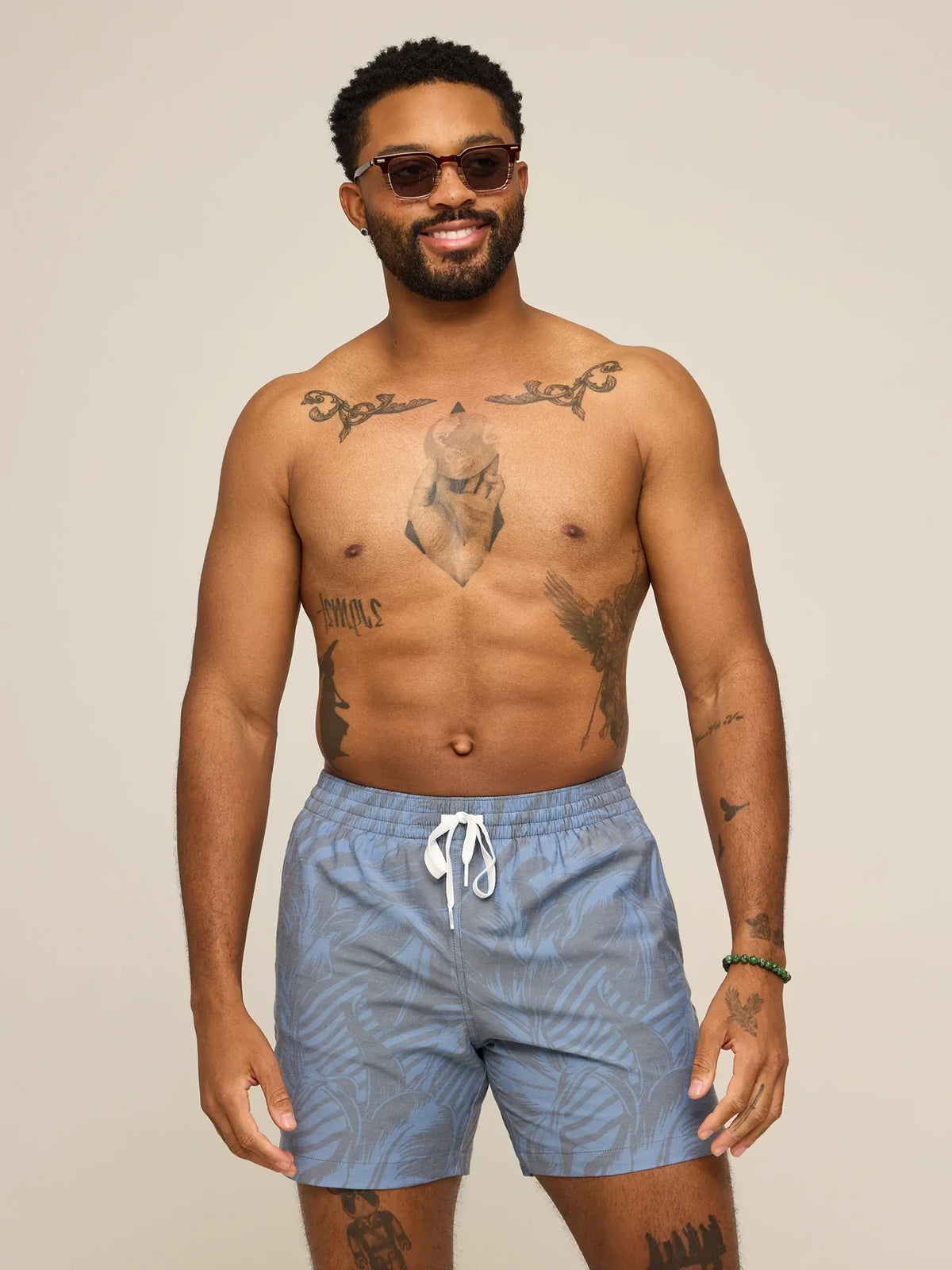 The Indigo Crazies 5.5" (Classic Lined Swim Trunk)