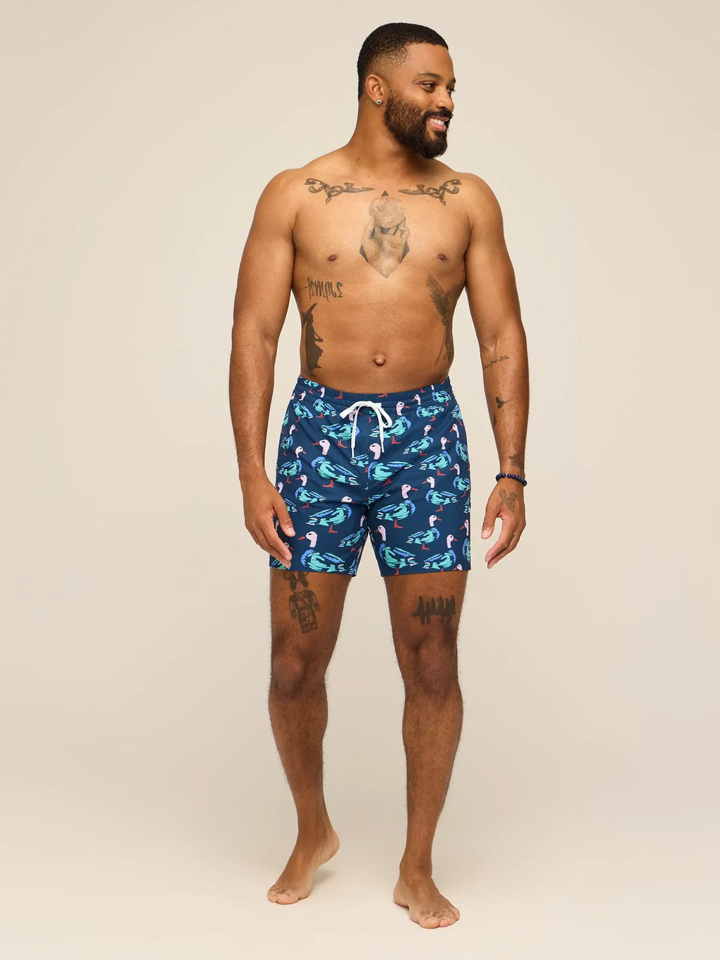 The Mallards are The Moments 5.5" (Classic Lined Swim Trunk)- Green