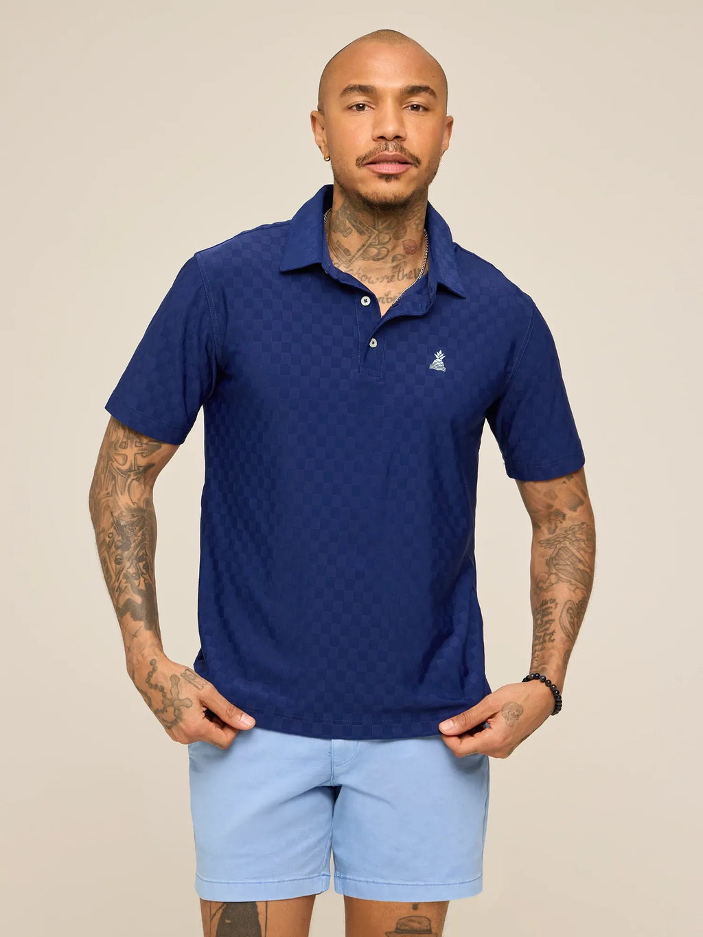 The Midnight Marine (Textured Performance Polo)