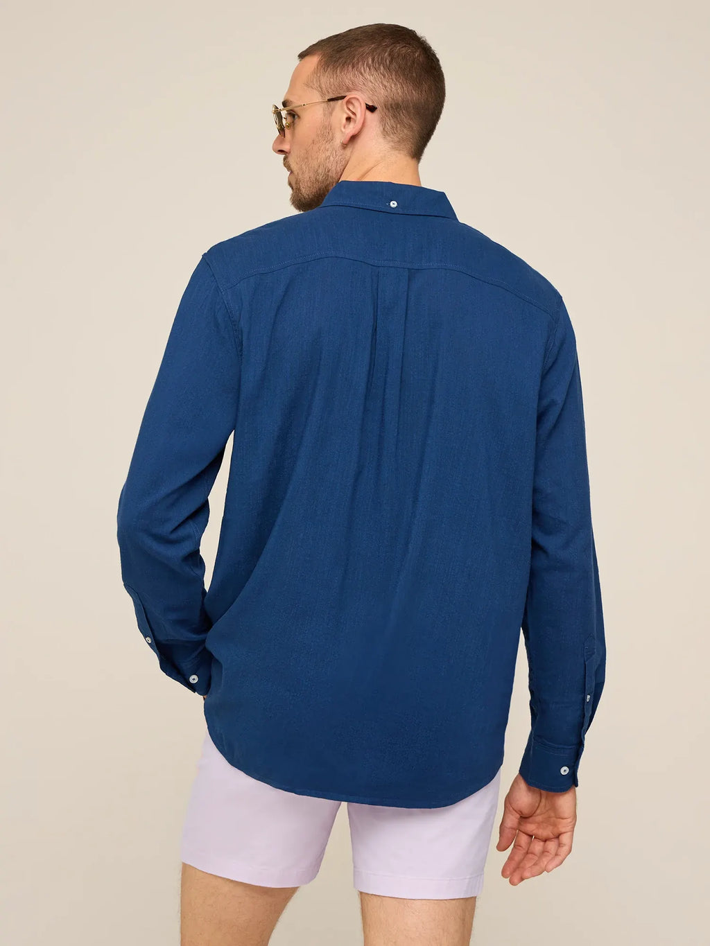 The Midnight Marine (LS Resort Weave Friday Shirt)