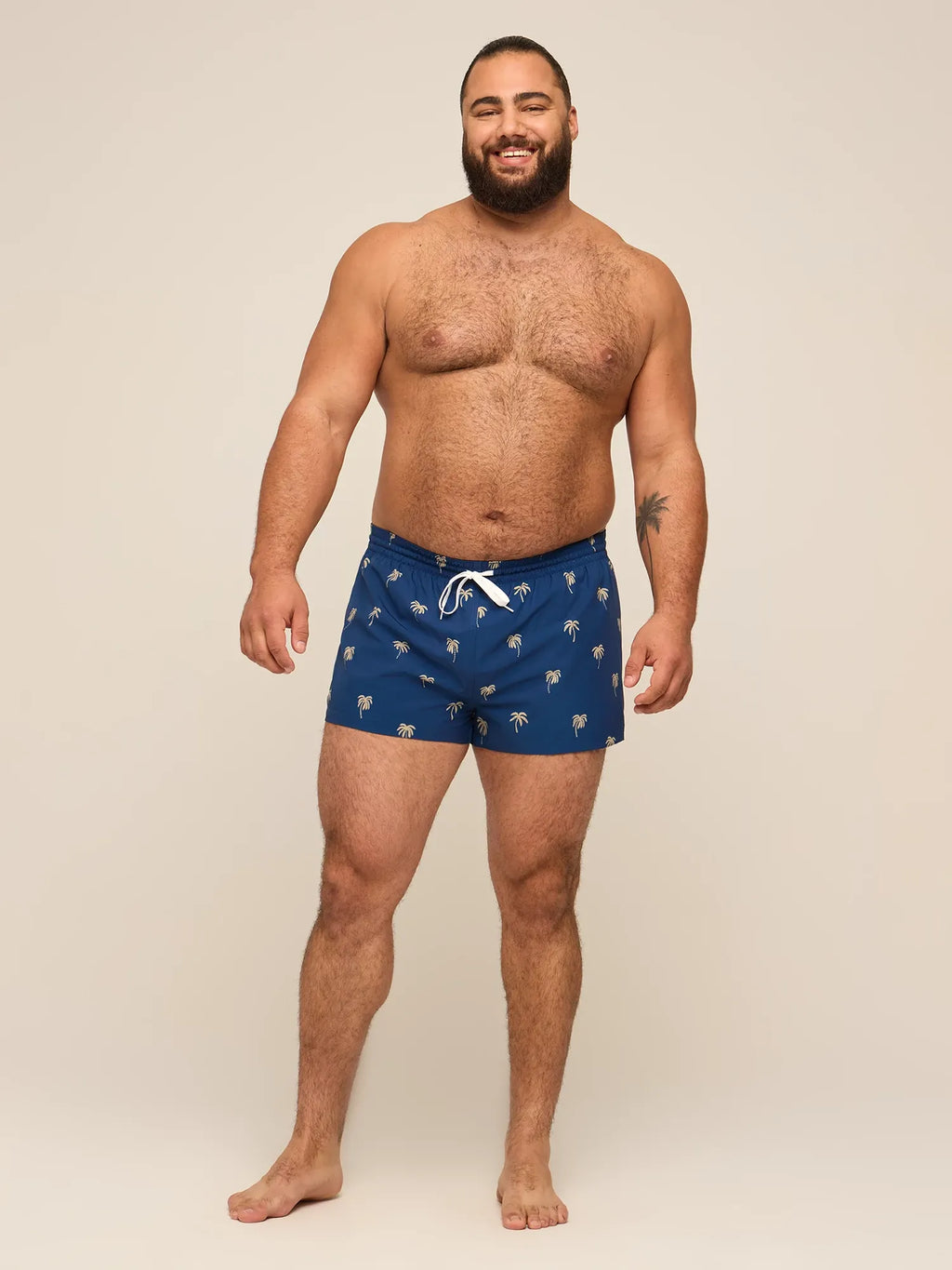 The Midnight Palms 2" (Classic Lined Swim Trunk)