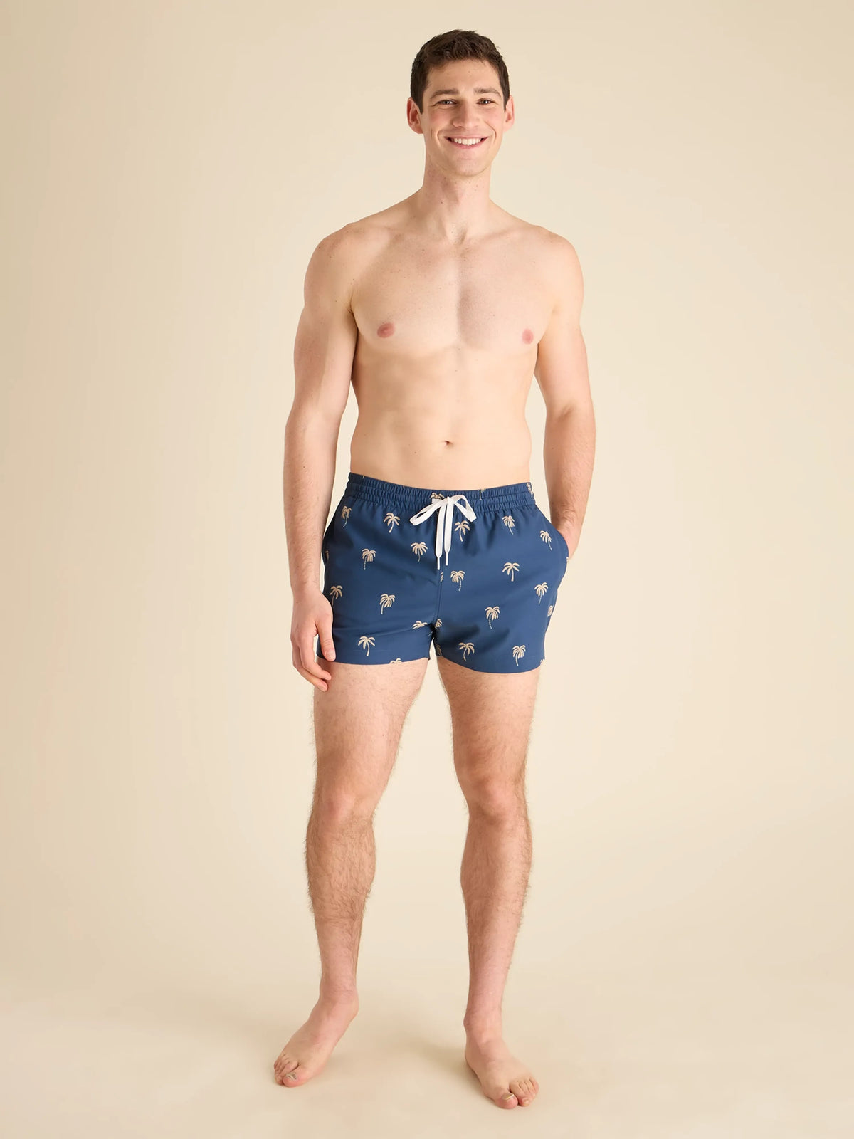 The Midnight Palms 4"(Classic Lined Swim Trunk)
